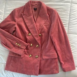Rowing Blazers Pink Corduroy Double Breasted Blazer - SIZE M - never worn